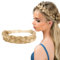 BOFUNX Damen Geflochten Stirnband Haarband 3 Stränge Synthetisches Haar Trachten Haarband geflochtenes Stirnband Haarteil für Hochzeit Bayern Oktoberfest