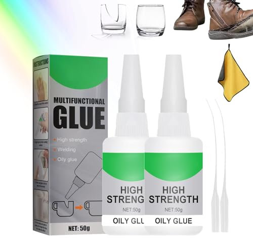 Extensivek Glue - Extensivek Ex01 Glue, Welding High-Strength Oily Glue-50g, Universal Super Glue Gel, Instant Bonding, Strong Adhesion for Metal, Wood, Leather (2PC)