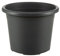 Dehner Pot de Fleurs cylindrique - Résistant au Gel, aux UV et aux intempéries - Pot de Fleurs recyclé - Environ 50 cm de diamètre - Hauteur 36 cm - en Plastique - Anthracite
