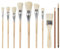 SHABD Mopp-Pinsel für Acrylmalerei, 10-Teiliges Glasurpinsel-Set für Töpferwaren, Mopp-Pinsel-Set Aus Ziegenhaarmischung für Töpferwaren-Acrylfarbe