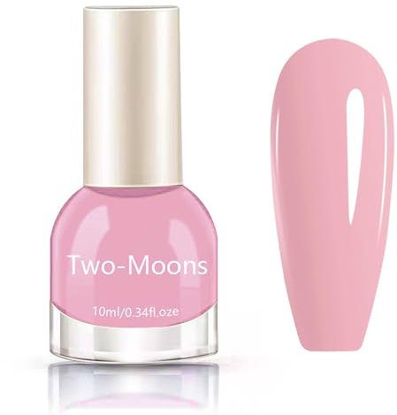 Light Pink Nail Polish - Quick Dry, Long Lasting - Sheer French Manicure Nail Varnish - Breathable for DIY Manicure Decorations