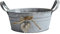 Pot de lait galvanisé antique rétro vase en métal pot de fleurs primitif vintage plante de campagne