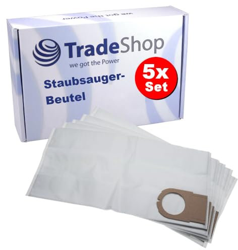 5x Trade-Shop Microvlies Staubsaugerbeutel kompatibel mit Hitachi RNT 1200, kompatibel mit Hilti 43353 TDA-VC 40, kompatibel mit Renfert Cyclon