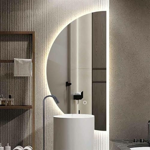 FLTRGO Badezimmerspiegel Smartive Smicircular Wall Spiegel Spiegel des Crescent -Schlafzimmer