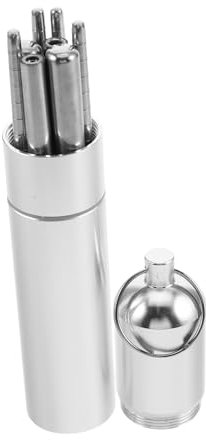 PRETYZOOM Baguettes Coréennes Pliantes Acier Inoxydable 2 Paires Étui Portable Ustensiles Réutilisables Pour Voyage Randonnée Camping Set Compact