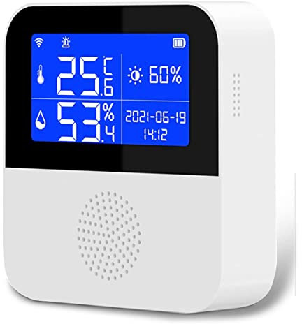 Remingtape Smart Thermometer Hygrometer, WiFi Temperature and Humidity Monitor with 2.9 Inch LCD Display, Indoor Humidity Meter