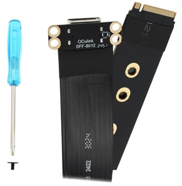 Be In Your Mind 2280 NGFF PCI-E4.0 M.2 M-key to Oculink SFF-8612 SFF-8611 Laptop Extension Cable 15cm for NVME U.2 SSD Egpu