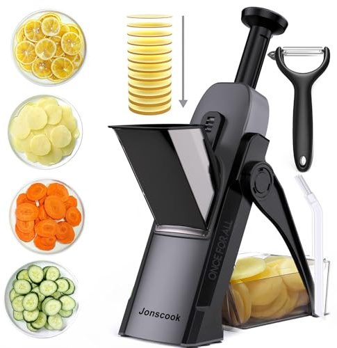 Safe Mandoline Slicer for Kitchen, Professional Vegetable Potato Slicer