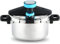 Cocina de presión sin Palo, Olla a presión doméstica de Acero Inoxidable en Olla de inducción a Prueba de explosión de una Olla multipropósito Universal 100kPa (7L)