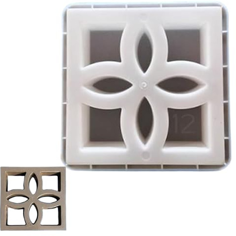 Moldes de hormigón, 12 x 12 x 3 pulgadas, de plástico, cuadrados, huecos, para pared, patio, jardín, decoración, moldes de cemento para pavimentadora de cemento