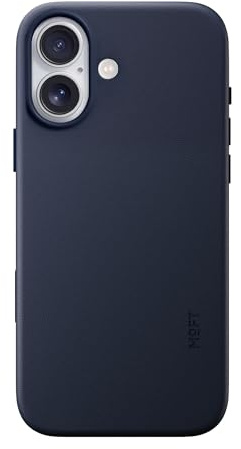MOFT für iPhone 17 Hülle, MOVAS Vegane Ledertasche Magnetische Hülle, Weicher Anschlag, Farberhaltung, Fleckenresistent, Leicht zu Reinigen, Marineblau