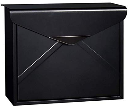 HTTGDGDH Wall-Mount Mailbox Mailbox Mail Box Letterbox Cage Door Letter Guard Wall Mounted Basket Mail Catcher Weatherproof Post Box/Black 14.96In X4.92In X11.57In Mailboxes