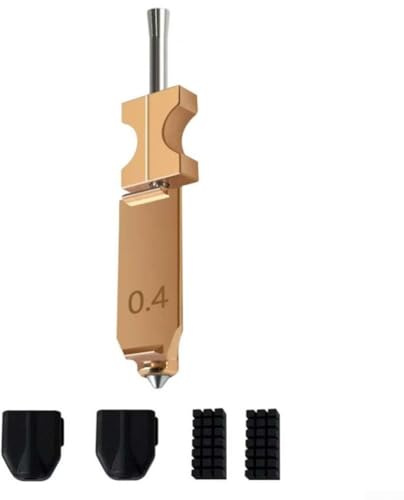 Für Flashforge AD5X Düsen-Set, alle Metall 3s schnell abnehmbare Düse kompatibel mit Fi 6130 6140 6230 6240 Scannern, inklusive Düse, Abdeckungen und Bürstendüsen für Druckerreparatur (0,4 mm)