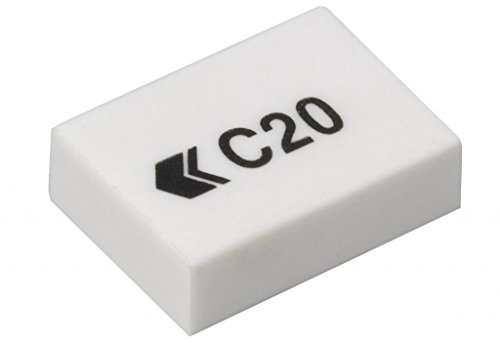 Hainenko 795107 Value C20 White Eraser (Pack of 45)