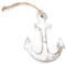 Deko-Anker zum Aufhängen: Maritime Deko aus Holz, Wanddeko Maritim, Meeres-Dekoration Badezimmer & Wohnzimmer, Meer, Strand, Sommer, Wandbild Bad, Maritimdeko Innen, Schiffsanker, 12 x 9 x 1 cm