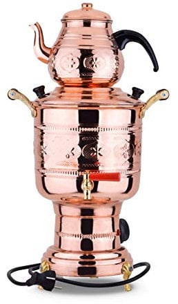 Ensemble théière Samovar en cuivre fait main Cuivre 3.