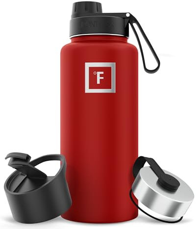 Edelstahl Trinkflasche - 650/950/1200/1800 ml - Kohlensäure Geeignet Auslaufsicher Doppelwandig Isoliert Thermosflasche BPA-Freie - Wasserflasche Sport Gym Fitness Reisen Kinder
