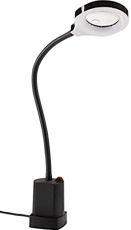 HEDI ML1206LU38D LED Maschinenleuchte | Integrierte Lupe | Arbeitsleuchte | 6 Watt | wechselbare Linse | EEK: A | 550 Lumen