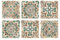 HEALLILY - Adesivo per piastrelle in Marocco, stile classico, rimovibile, impermeabile, per cucina, bagno, 20 x 20 cm, 10 pezzi (verde)