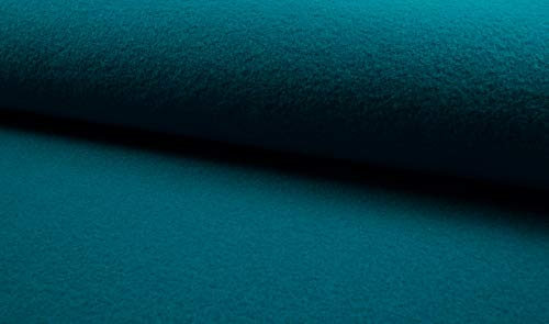 FABRICS-CITY EDEL WALKLODEN STOFF 620G 100% SCHURWOLLE STOFFE, 2446 (Türkis)