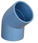 altone PD-01495 Angle en PVC Gris 50 mm 45 °