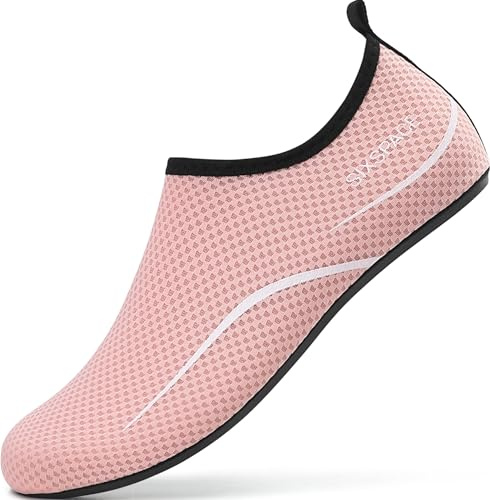 Sixspace Badeschuhe Damen Wasserschuhe Herren Schwimmschuhe Gr.34-47 | Aquaschuhe Schnelltrocknend Atmungsaktiv Strandschuhe Leicht Rutschfest Surfschuhe für water Beach Pool Surfen Yoga