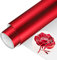 Rollo de HTV de 12 x 5 Pies, Vinilo de Transferencia de Calor Rojo Cromado para Planchar, Fácil de Cortar y Malezar, Diseño de Prensa de Calor para Camisetas