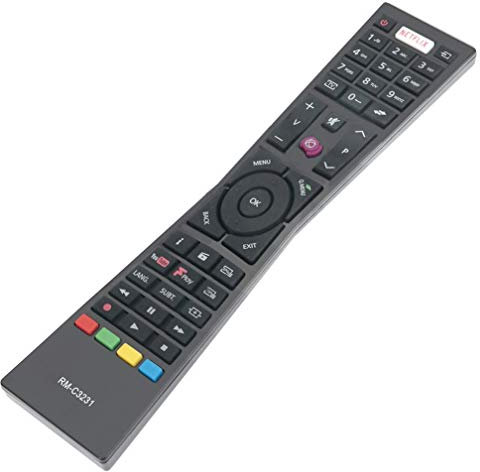 VINABTY Remote Control Replacement RM-C3231 23342620 for JVC Currys Smart 4K UHD 2018 2019 LED TV LT-32C671 LT-43C860 LT-40C860 LT-43C862 LT-55C860 LT-24C660 LT-32C661 LT-49C770