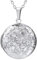 U7 Edelstahl Locket Druckenmuster Medaillons für Damen Charm Rund Medaillon zum Öffnen für Bilder Foto Anhänger Halskette Amulett Souvenir Kettenanhänger Mode Personalisiert Schmuck für Alltag