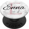 Enna Rose Rosa Monogramm Buchstabe E Mädchen personalisiert - PopSockets Ausziehbarer Sockel und Griff für Smartphones und Tablets