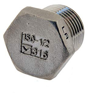 Hochdruck Verschlussstopfen UNF 7/16 -20 (JIC), Edelstahl Endkappe