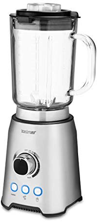 Zelmer ZSB4799 - Standmixer mit 1,75 l Fassungsvermögen, Smoothie Maker, High-End-Mixer mit 1200 W, geeignet zum Crushen von Eis und für Smoothies, Turbo-Funktion, 6 Edelstahlklingen, Inox.
