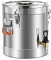 Le lait en acier inoxydable pour la fermentation/à la maison Fermentation Baril Seau de stockage de lait, réservoir de lait avec robinet (Size : 36 * 47.5cm(50L))
