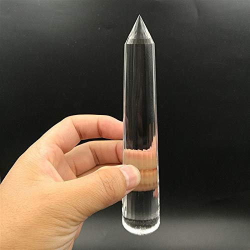 24 Seiten Natürlicher klarer Quart Kristall Zauberstab Reiki Edelstein handgefertigter Kunststelle als Geschenkhandwerk