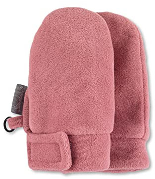 Sterntaler Unisex Kinder Fäustel Handschuh - Baby Fäustlinge Winter, Handschuhe aus Microfleece Mit Klettverschluss - Rosa, 1