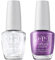 OPI Nature Strong Natural Vegan Nail Polish, Achieve Grapeness & Vegan Top Coat Duo Bundle, 2 x 15ml