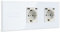 BSEED Touch Lichtschalter mit USB Steckdose Anschluss (Max. 2.1A) Typ C Port 3 Fach 1 Weg Wandschalter mit doppelten Steckdosen Unterputz Touchscreen-schalter mit Glasrahmen 228mm Weiß