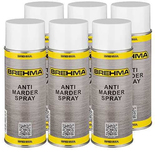 BREHMA 6X Antimarderspray Marderschreck Marder Spray Marderabwehr 400ml mit Griff