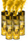 SPARKLERS CLUB Lot de 5 Fumigènes a Main 1 MINUTE couleur Jaune - Déclenchement à Goupille, durée 60 secondes, fumigene couleur à tenir en Main - fumigene a main - Catégorie F1 - LIVRAISON 24/48H