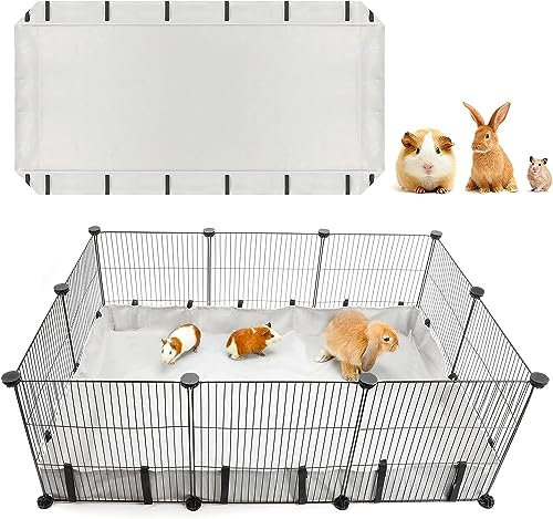 Mfsdai Wasserdicht Oxford-Stoff Lebensraum für Meerschweinchen Haustierkäfig(Käfig Nicht enthalten),Meerschweinchen Bettwäsche Käfige Liner,Waschbar Meerschweinchen PIPI Pads für Kaninchen Hamster S