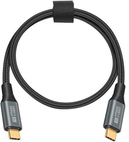 Maxhood 50cm USB C to USB C Cable, 20Gbps Data Transfer, 100W PD 5A Fast Charger, 8K@60hz Video for MacBook, Galaxy S20, S21