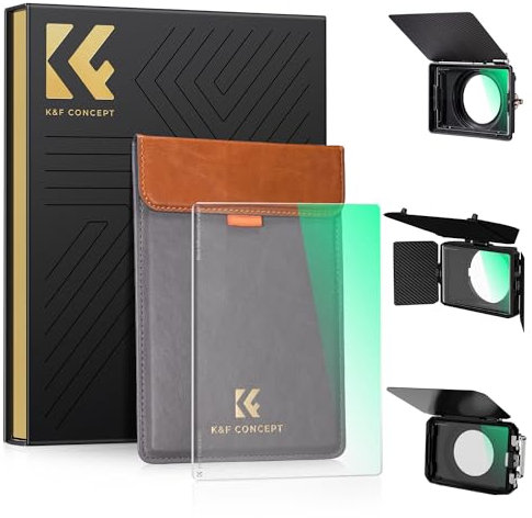 K&F Concept 4 x 5,65 Black-Mist 1/4 Filter,Dicke 4mm Rechteckfilter für Außenaufnahmen,Kompatibel mit 4 x 5,65 Matte Box System