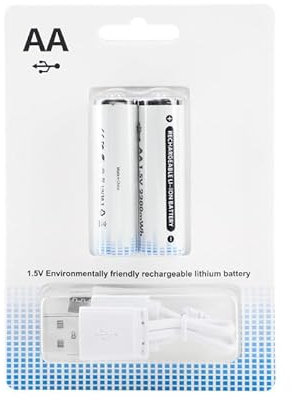 Fayerkar N. 5 batteria al litio ricaricabile USB caricatore rapido 2200mWh1.5V telecomando a tensione costante giocattolo serratura della porta e altre batterie