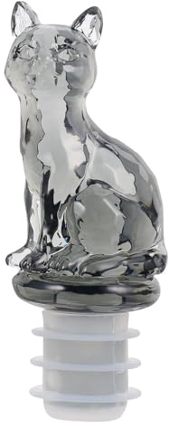 MAGICLULU 1pc Cat Wine Bottle Stopper Animal Wine Stopper Cat Bottle Stopper Wine Bottle Decorative Stopper Wine Saver Stoppers Acrylic Bottle Stopper Crystal Bottle Plug Drinks Plastic Seal
