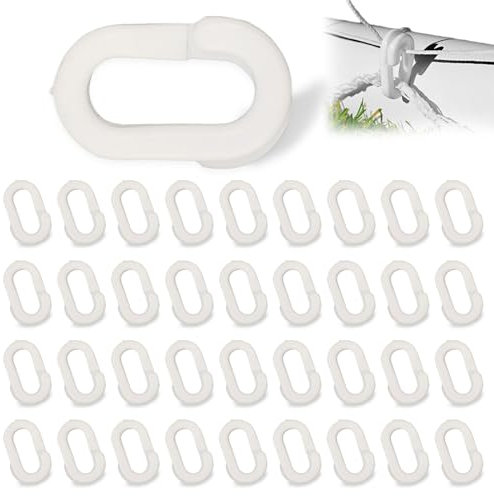 36Pcs Football Goal Net Clips, Goal Net Clips, Weatherproof Soccer Goal Accessories, Plastic Net Clips Easy To Fit For Football Soccer Nets, Tennis Nets, Outdoor Sports, Players Teammates(White)