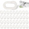 36Pcs Football Goal Net Clips, Goal Net Clips, Weatherproof Soccer Goal Accessories, Plastic Net Clips Easy To Fit For Football Soccer Nets, Tennis Nets, Outdoor Sports, Players Teammates(White)