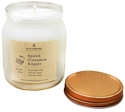 Spiced Cinnamon & Apple SOYA Wax Large Honey Pot Candle