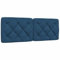 vidaXL Kopfteil-Kissen Blau 140 cm Stoff, Kopfteilkissen, Kopfkissen, Lesekissen, Kopfteilpolster, Rückenkissen, Kissen-Kopfteil, Kopfteil Polster