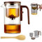 théière des assassins Théière magnétique en verre, théière Enchanti, théière Tea Witchcraft, théière en verre avec infuseur, théière avec infuseurs for thé en vrac, théière Elevaur(720ML)
