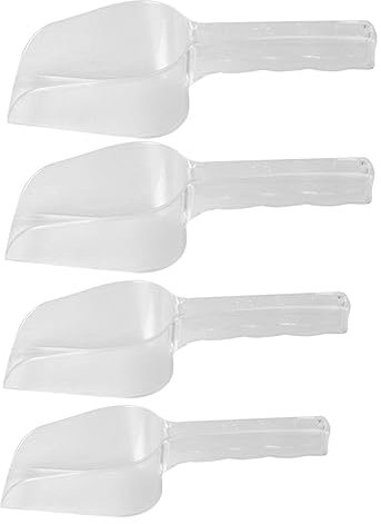 Alipis 4Piezas Pala de Hielo Multiusos de Plástico con Mango Ergonómico para Cocina Bar y Servir Arroz y Frutas Secas